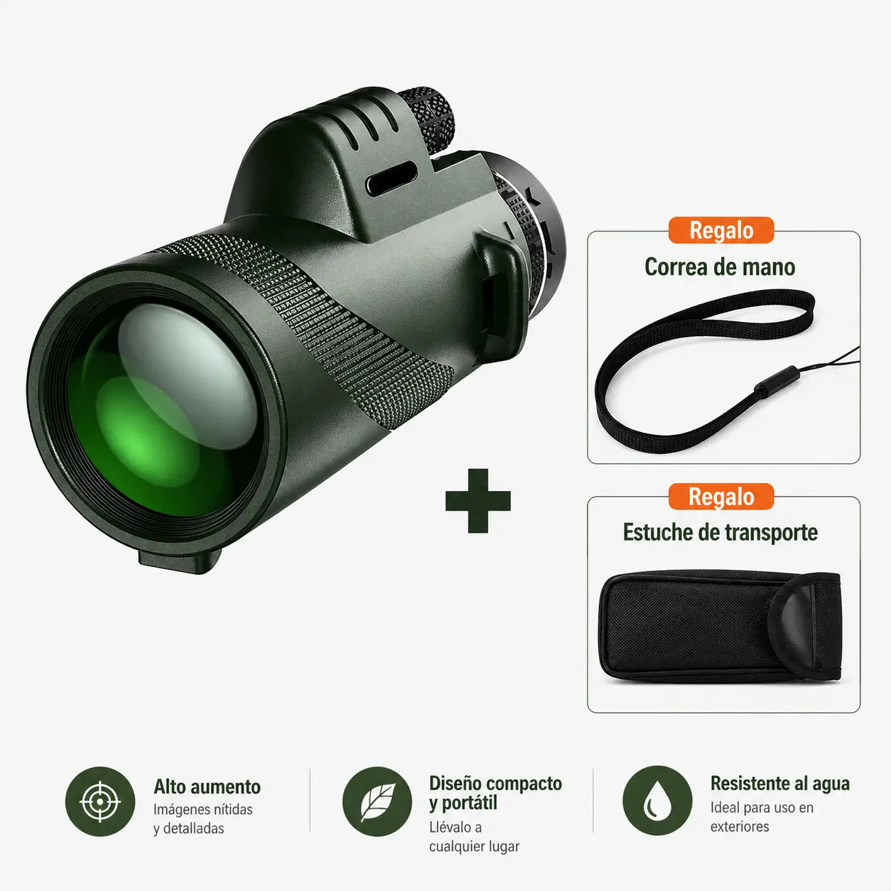 Monocular HD Ultra Zoom Impermeable + Trípode de Regalo - HydroVision™