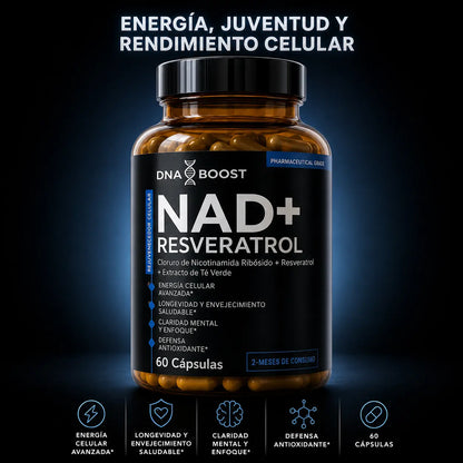 NAD + RESVERATROL | 60 Cápsulas