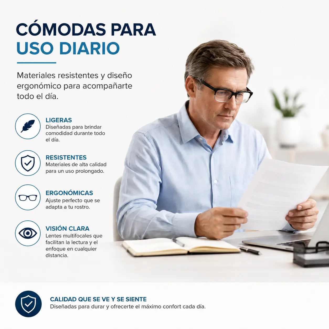 Compre 1 Llévate 2 - Gafas Multifocales Titanium OnePower™